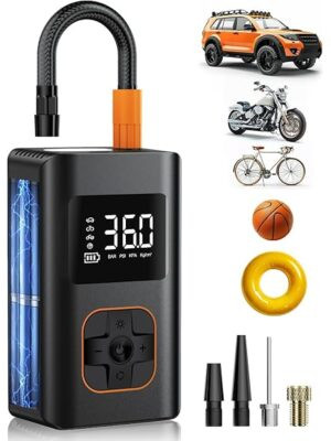 دستگاه کوچک و پر قدرت برای تنظیم باد لاستیک ماشین با اتصال به فندک خودرو