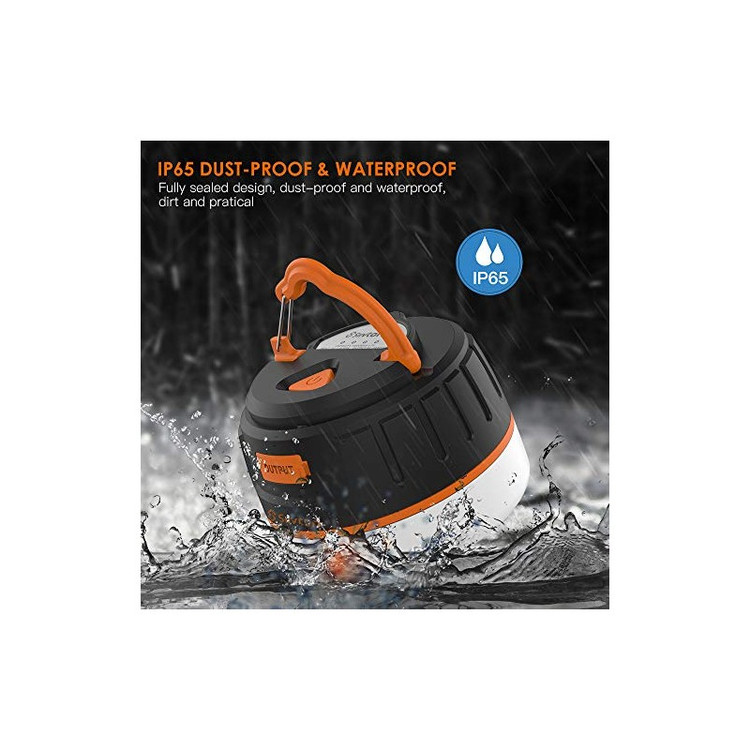 لامپ کمپینگ قابل شارژ ضد آب، مناسب سفر و طبیعت گردی