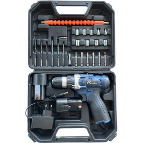 دریل و پیچ گوشتی شارژی 28 تکه با قدرت بالا و طراحی ارگونومیک برای کارهای خانگی و صنعتی